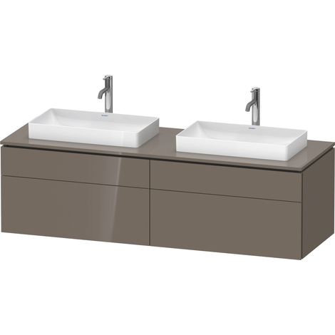 Duravit L-Cube Meuble sous-lavabo en console suspendu, avec plan