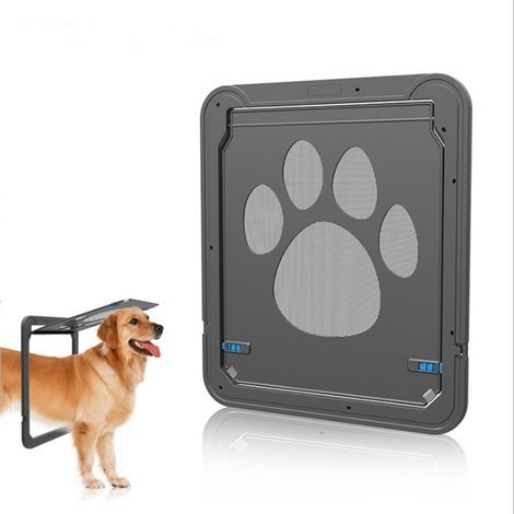 Chatiere pour Moustiquaire Facile à Installer La Liberté de Chat Verrouillable Moustiquaire de Porte pour Petit/Moyen Chat/Chien (1/5)
