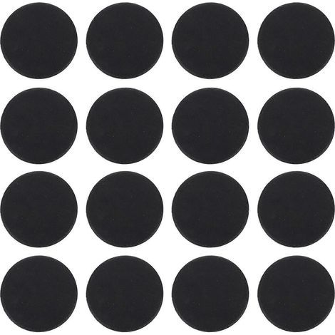 20 runde Kunststoffstopfen für Sparschweinböden – 3,8 cm – Schwarz (1/4)