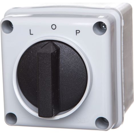 Nockenschalter 12A L-0-P 3P BOW links rechts IP65