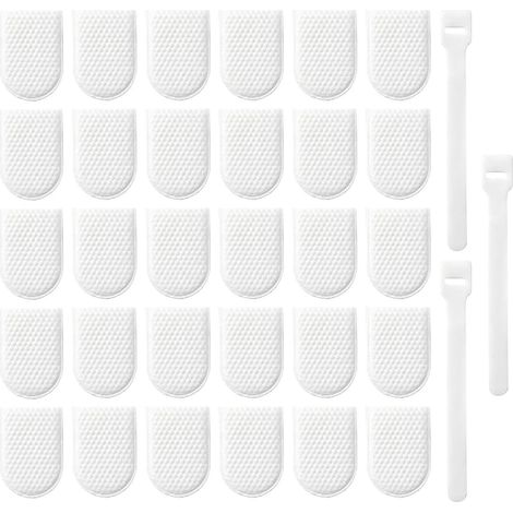 Set di 30 sacchetti filtro anti-schizzo in cotone per rubinetto con cinturino  Sacchetti filtro per rubinetto da cucina, ristorante, bagno, doccia, dormitorio, hotel e ufficio (1/5)