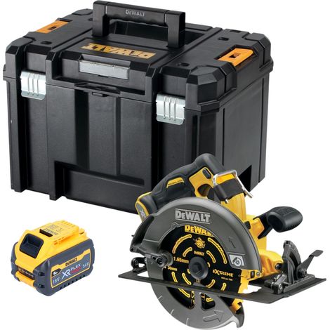 Scie circulaire sans fil 54V XR FlexVolt 190 mm Brushless + lame + TSTAK DeWALT DCS 578 NT - sans batterie, sans chargeur