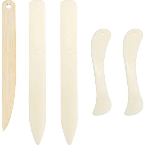 5 Pièces Plioir en Os pour Papier, Plioir Scrapbooking, Plieur à Papier en Os, Pliage Outil À Plier Le Papier, Plieuse À Os Creaser, Pour Plier le Papier de Carte/Lignes de Marquage (1/5)