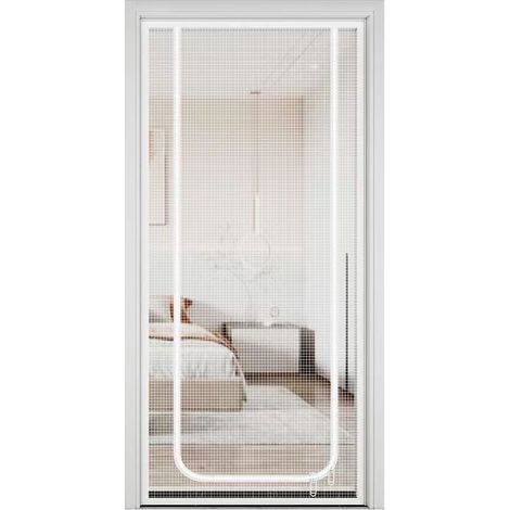 Reinforced mesh cat-proof door with zipper closure, pet-proof, living room door curtain, 130 x 220 cm (1/5)