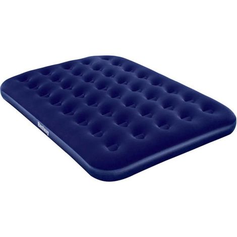 67002 MATERASSINO letto MATRIMONIALE Airbed blu floccato plus 191x137xh22cm GONFIABILE (1/10)