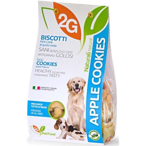 APPLE COOKIES biscuits pour chiens avec de la vraie pulpe de pomme et 100% naturels sans sucre 350 g (1/2)