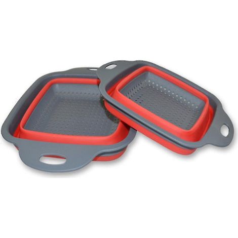 Lot de 2 passoires pliables pour la cuisine