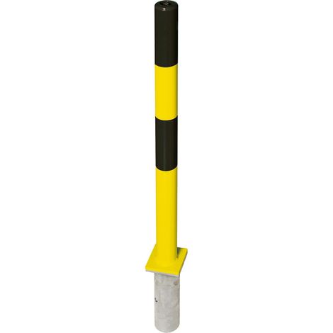 MORAVIA Sperrpfosten PARAT B 76 x 1330 mm feuerverzinkt gelb-schwarz zum Einbetonieren (1/5)