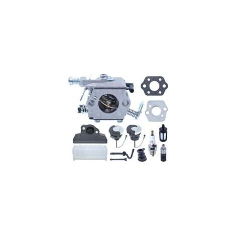 Vergaser-Reparatursatz für STIHL Kettensägen 021, 023, 025, MS 210, MS 230, MS 250, ADEFOL Ersatzteile, Vergaserzubehör, inklusive Dichtung, Zündkerze, Tankdeckel, 13 in 1