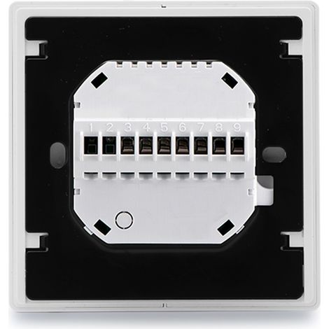 Eosnow WiFi-Klimaanlagen-Thermostat, 5+2 Tage, 6 Perioden, programmierbarer zentraler Klimaanlagen-Temperaturregler, Weiß
