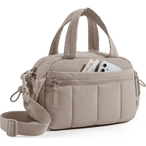 Mini sac fourre tout pour femme, bandoulière léger rembourré et imperméable la salle de sport (1/5)