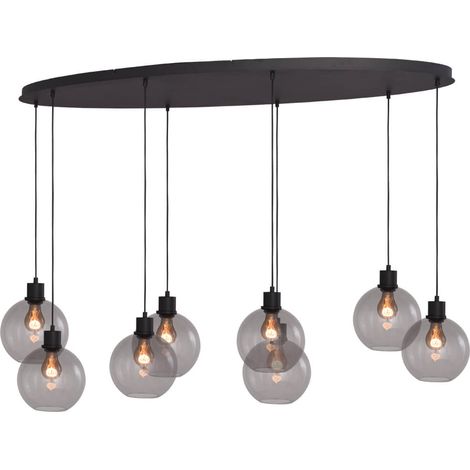 Lampe suspendue ovale Lazise Oval 8x Ø 20cm doré - 2644-05-05-160-60820 (1/3)