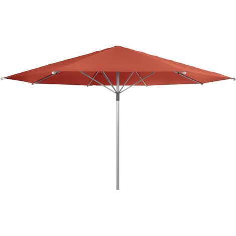 Doppler Sonnenschirm/ Großschirm "Telestar" Ø 5,00 m, terracotta, ohne Volant, Bezug aus 100% Polyester, Gestell aus Aluminium, 25 kg Sonnenschirm / Großschirm "Telestar 500", inkl. Schutzhülle, terra (1/5)