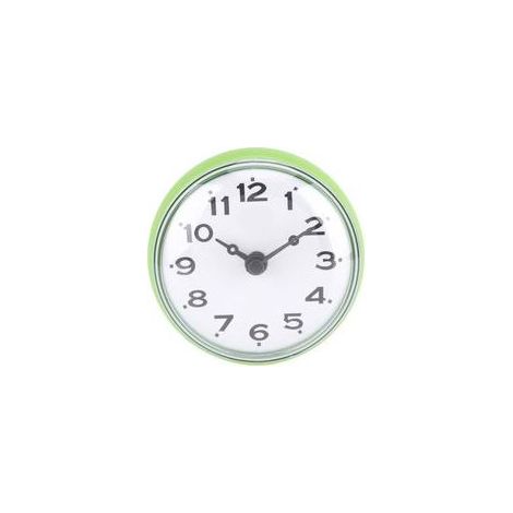 1 Horloge murale étanche, fixation ventouse, design pointeur, pour salle de bain et cuisine (1/5)