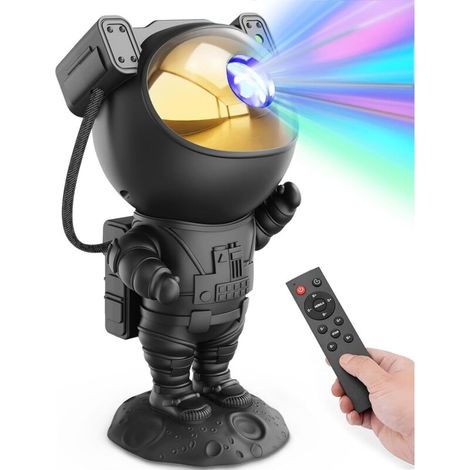 Star and Galaxy Projector - Space Projector for Astronauts, LED Ceiling Light with Nebula and Timer, Remote Control, Aesthetic Decoration for Children's Room, Black (1/4)