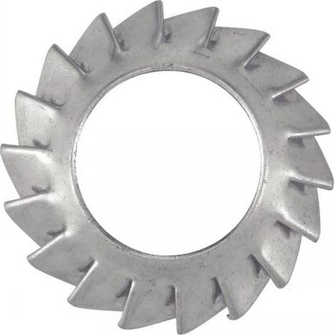 500 Rondelles Eventail Concaves à Dentures Extérieures Type Azv 6 mm - NFE 25-537 - Acier Zn - D-Work
