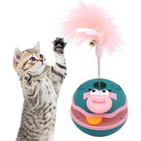 Amuseur pour Chat Balle Tournante Interactive pour Chats (1/5)