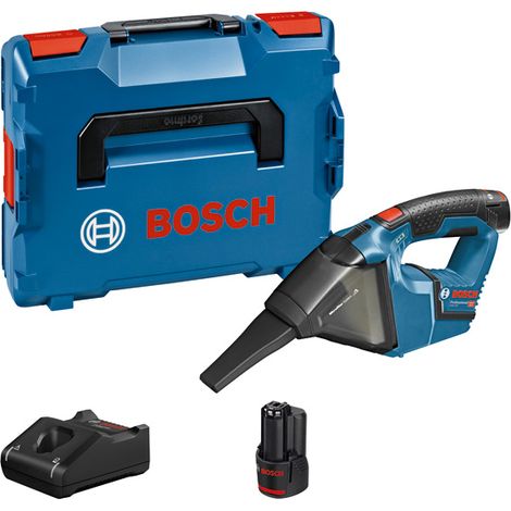 Bosch Professional – Aspirateur à main sans fil 12V avec 2 batteries 3,0Ah – Dépression 45 mbars – Pour saletés fines et copeaux – Coffret L-BOXX - 06019E3003 (1/10)