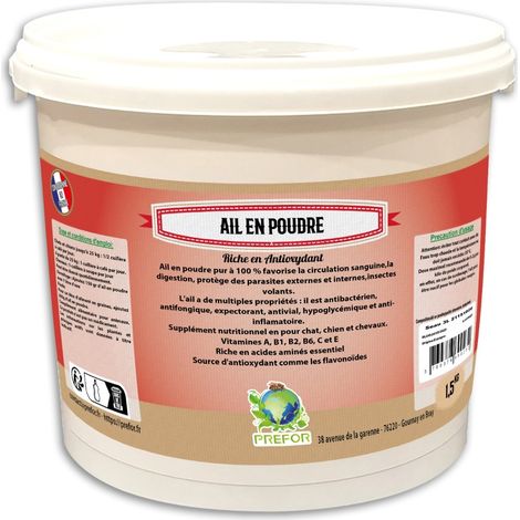 Ail En Poudre Volailles Seau 1,5kg - Prefor