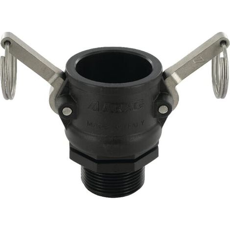 Camlock Tipo B 1.1/4" rosca macho polipropileno ARAG 18105B