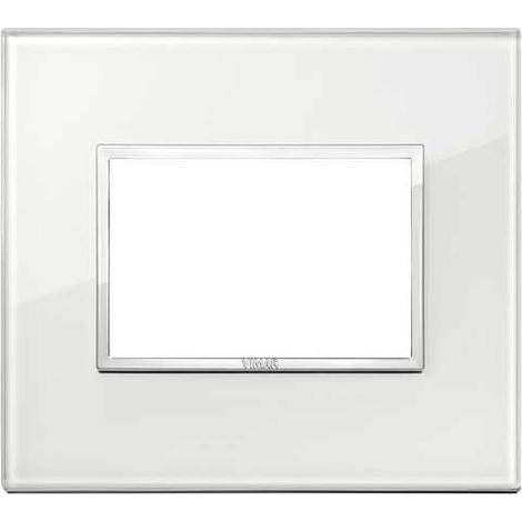 Placca 3M bianco diamante Vimar Eikon Evo 21653.70