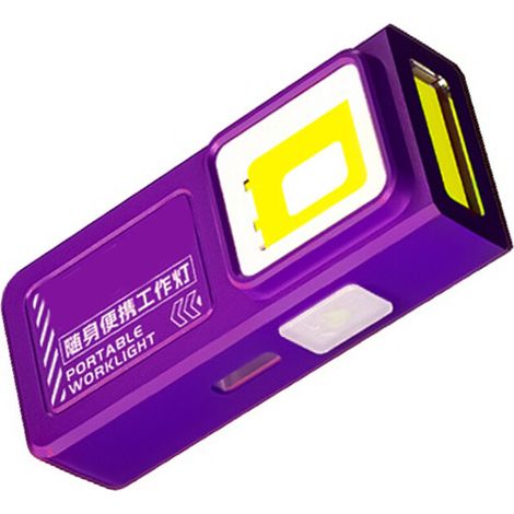 Lampada da lavoro in plastica realizzata con il metodo Violet