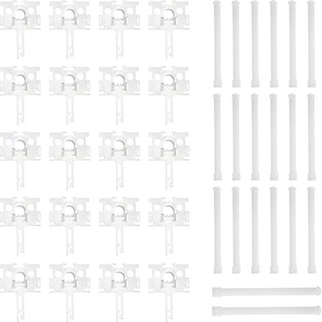 Poulies pour stores verticaux, jeu de 20 plaques d'espacement, accessoires de réparation simples pour stores verticaux et pièces d'usure. (1/5)