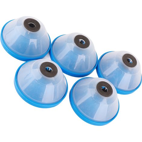 5PCS Disque de Ponçage Anti-Vibration avec Bol à Poussière pour Perceuse, Absorbant les Vibrations et Réduisant le Bruit (1/5)