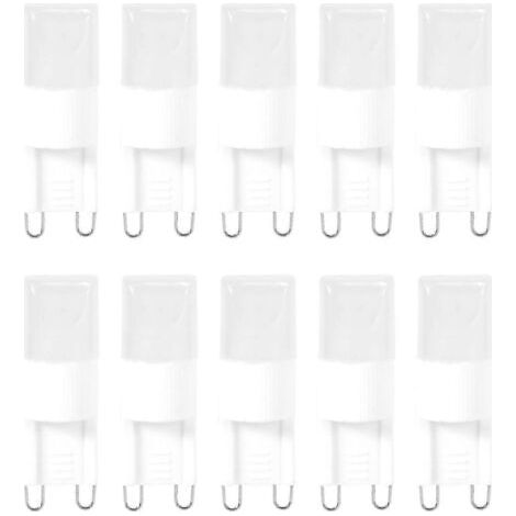 Lot de 10 ampoules LED G9 1W haute luminosité blanc chaud 3500K (1/4)