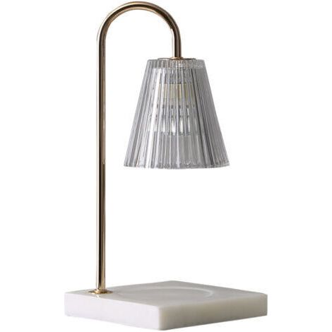 Lampe chauffe-bougie en verre transparent avec minuterie et 2 ampoules Lampe chauffe-bougie Socle en bois Lampe à bougie à intensité variable for la décoration de la chambre Bougies (1/3)