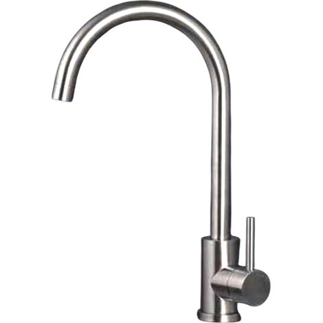 Miscelatore Lavello Canna a Ponte Girevole Acciaio Inox – Cartuccia Ø35 mm (1/2)
