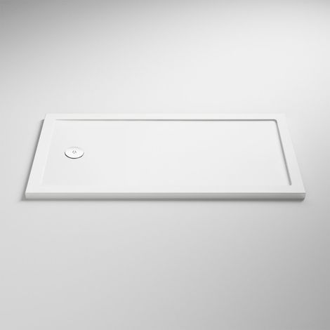 Nuie Pearlstone White Bath Replacement Rectangular Shower Tray 1700mm x 700mm (1/3)