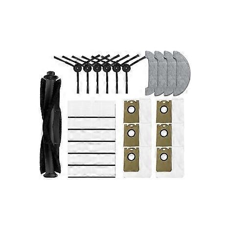 Pièce de rechange pour aspirateur robot L11 et L11 Pro : brosse principale rotative, brosse latérale, filtre HEPA, chiffon de nettoyage et sac à poussière. (1/5)