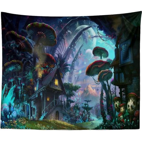 Wandteppich, Wandbehang für Schlafzimmer im europäischen und amerikanischen Stil und Nachttischbehang