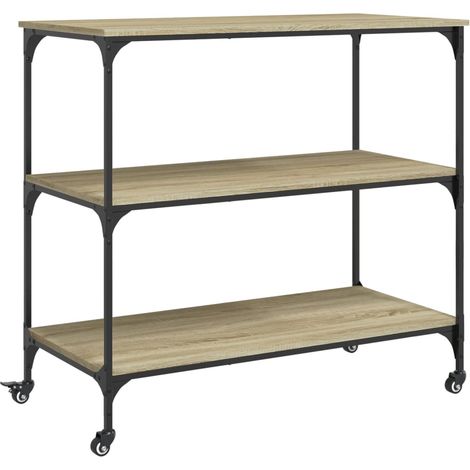 Maison Exclusive - Chariot de cuisine chêne sonoma 102x50x95 cm bois d'ingénierie