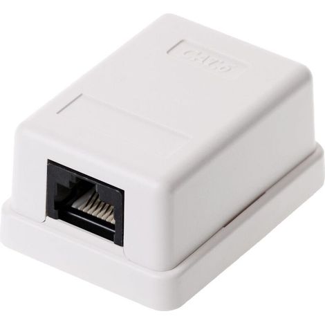 RÉSEAU ANSCHLUSSDOSE 1 PORT CAT.6 KOMPAKT - UTP, 86248