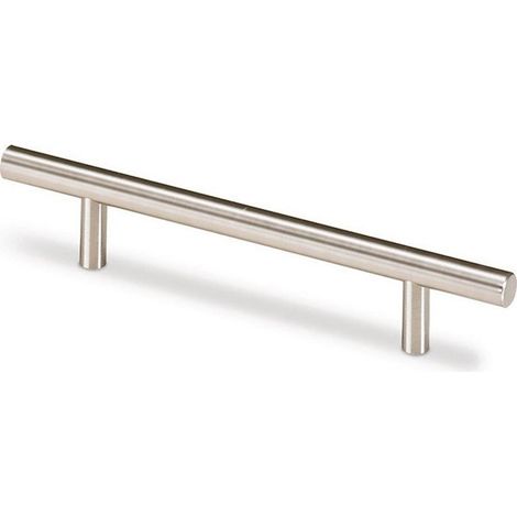 Tirador para mueble acero Hale aspecto acero inoxidable cepillado 192 mm Ø 12 mm HETTICH