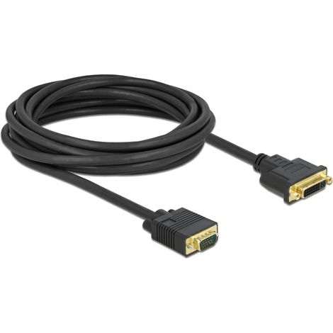 DeLOCK Cable DVI 24+5 hembra a VGA macho 5 m (1/2)