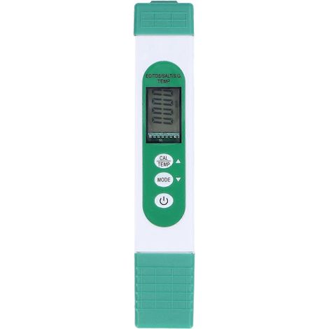 Wasserqualitätstester 5 in 1 TDS EC Salz SG Temperaturmessgerät mit Digitalanzeige für Trinkwasser