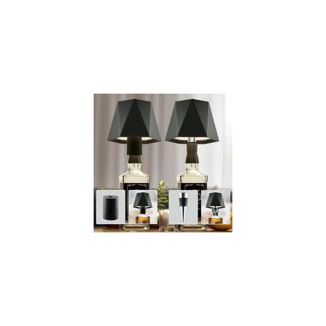 Wiederaufladbare Flaschenleuchte, kabellos mit USB-Akku, 2er-Set, wasserdicht (IP54), ideal für Tisch, Party und Hotel (1/5)