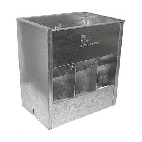 GYC Comedero para Conejos, Modelo 6 Bocas (3 por cara), Capacidad 6,2 kg, 29 cm x 19,5 cm x 32,5 cm h, Ref: 21309001