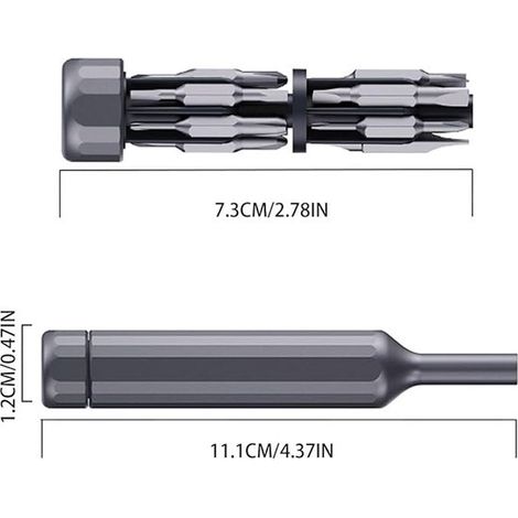 Set di cacciaviti di precisione 27 in 1, utensile manuale magnetico, cacciaviti di precisione per riparazioni di occhiali, riparazioni auto e altro ancora. (1/2)