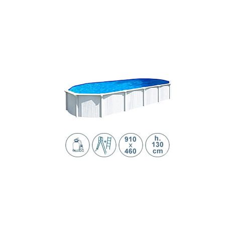Piscina fuori terra in acciaio WHITE POOL 910x460x130 cm