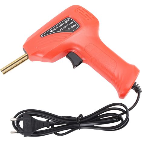 Pistolet à souder plastique avec voyant LED 50W prise UE 200V-240V portable pour réparation plastique quotidienne rouge (1/5)