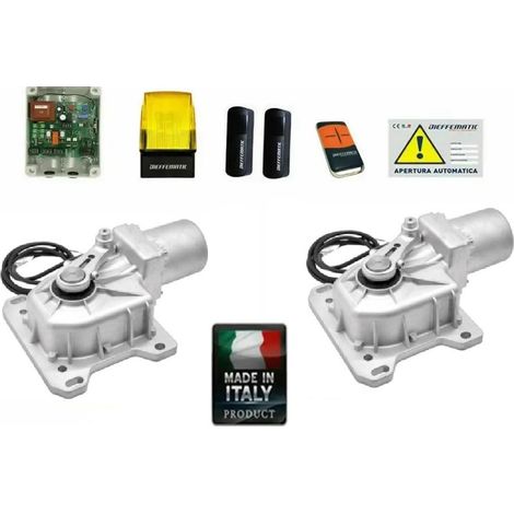 Kit Cromo 230v Automatismo Cancello Apricancello Battente Interrato Senza Casse
