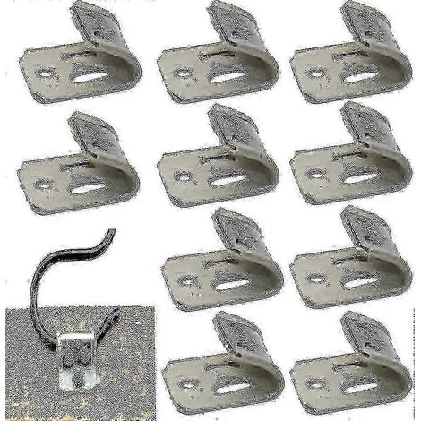 Clips de fixation pour ressorts de meubles, 20 pièces par paquet, compatibles avec la réparation des coussins de chaises et de canapés. (1/5)