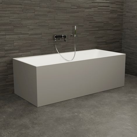 Baignoire Ilot Cobalt 170 grise 170  x75  x56  cm, by SPALINA