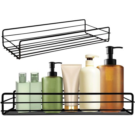 Estante para baño, estante para ducha sin taladrar, accesorios de baño para guardar champú y gel de ducha, organizador de baño (1/5)