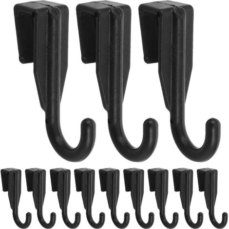de 16 crochets de suspension en plastique noir (1/5)