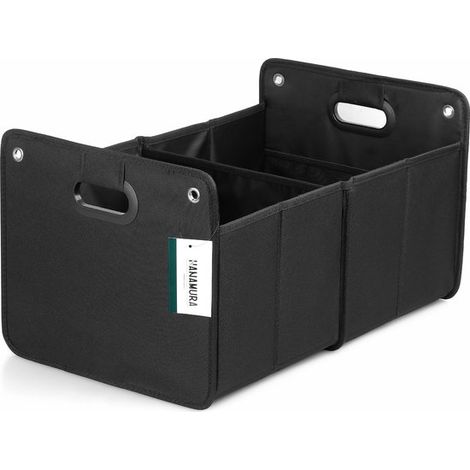 Organisateur de coffre de voiture - Pliable - Noir - Rangement auto - Accessoire voiture (1/4)